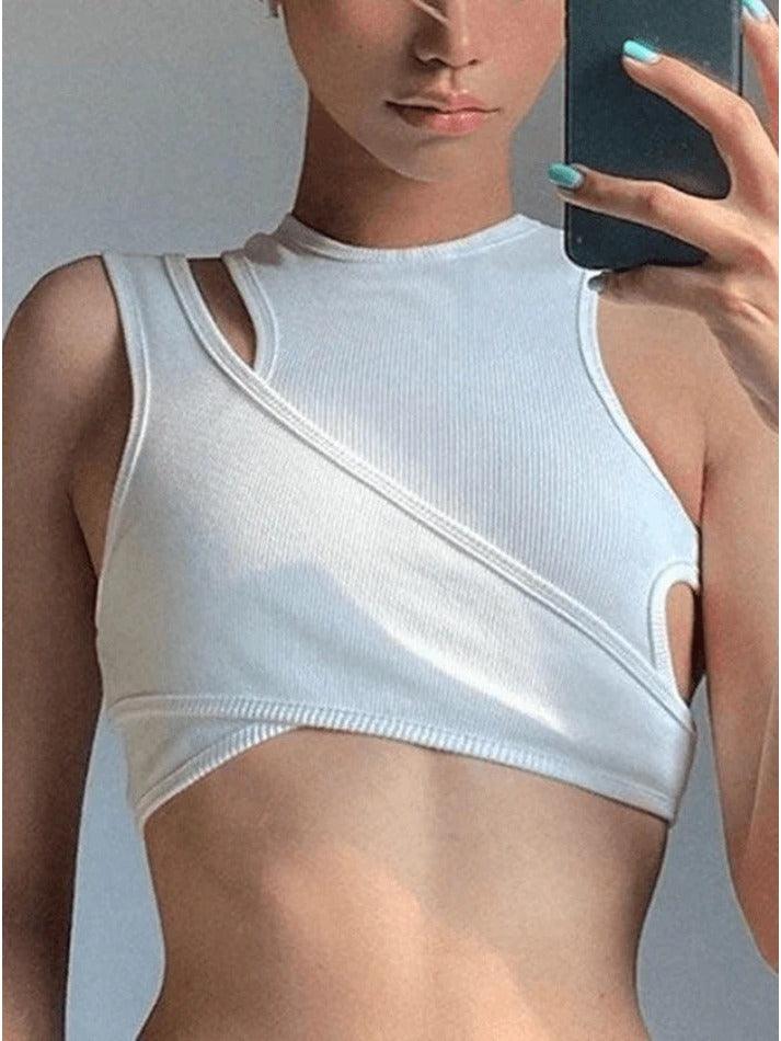 Ribbed Crop Tank Top Set - AnotherChill