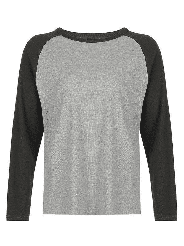 Ribbed Raglan Sleeve Tee - AnotherChill