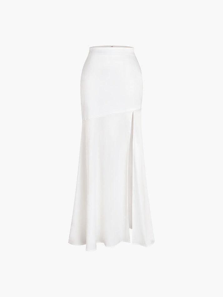 Satin Split Maxi Skirt - AnotherChill