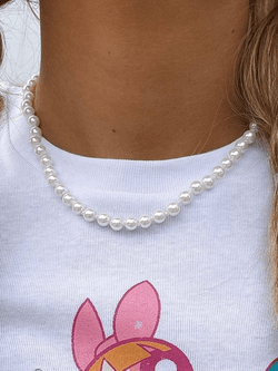 Simple Faux Pearl Necklace AnotherChill