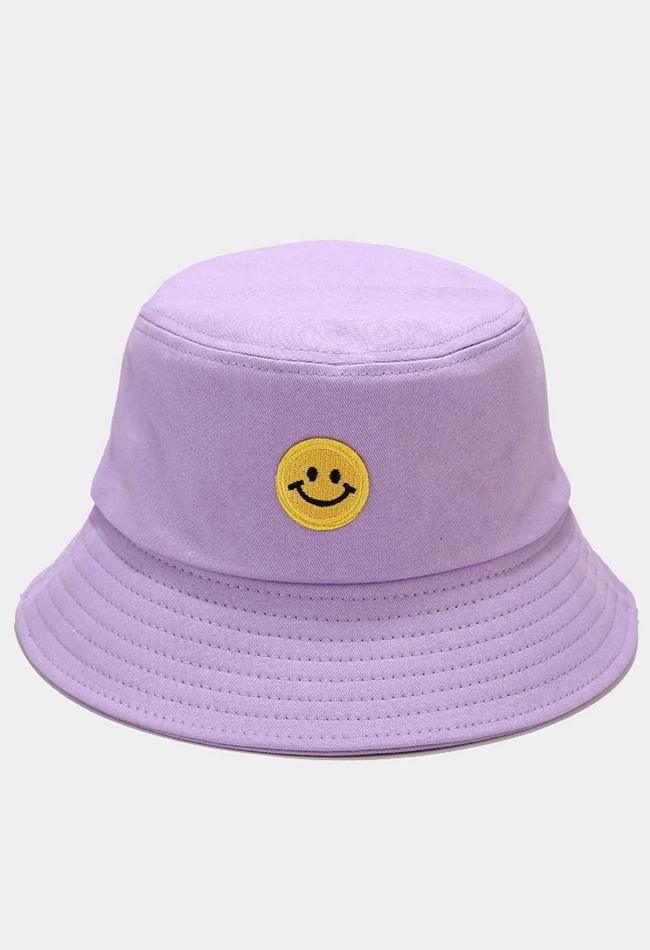 Smiley Patched Bucket Hat - AnotherChill