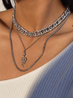 Snake Decor Multi-layer Necklace - AnotherChill