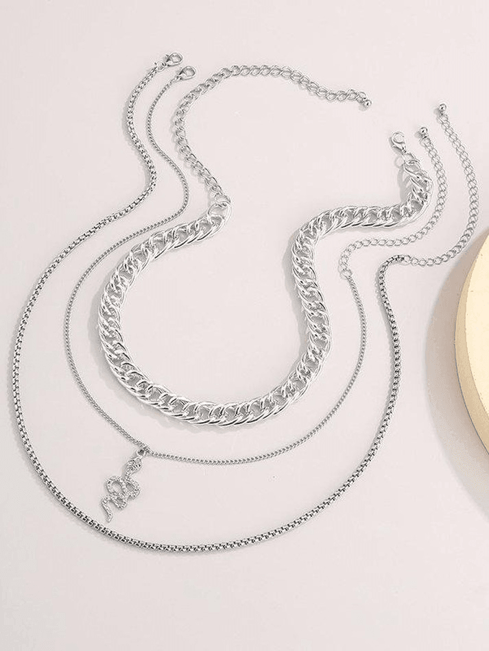 Snake Decor Multi-layer Necklace - AnotherChill