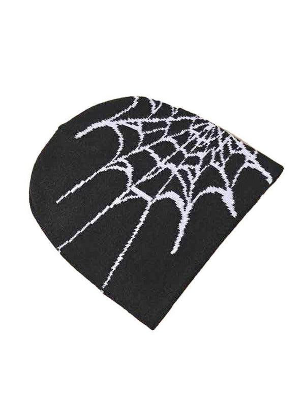 Spider Web Print Beanie Hat - AnotherChill