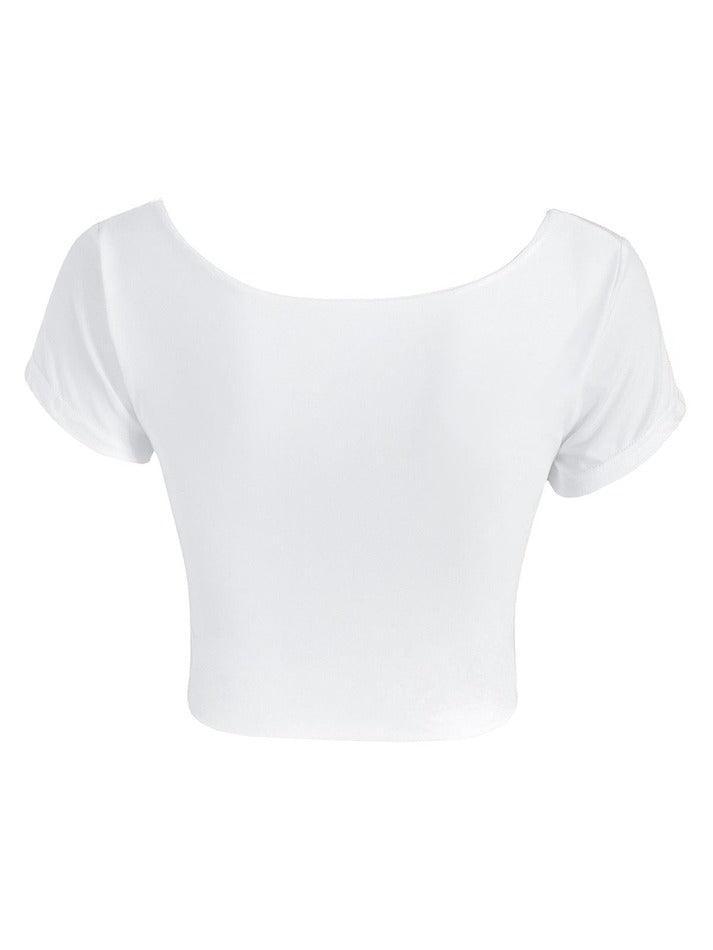 Square Neck Solid Crop Top - AnotherChill
