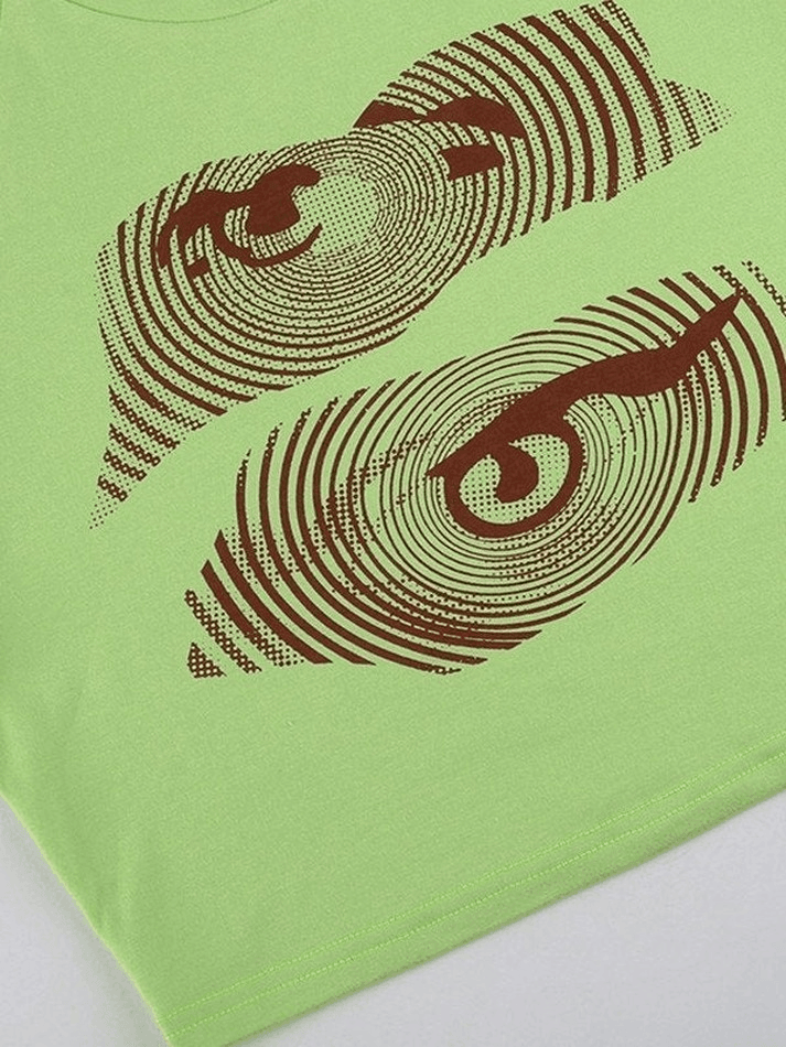 Turbo Eye Cropped Tank Top - AnotherChill