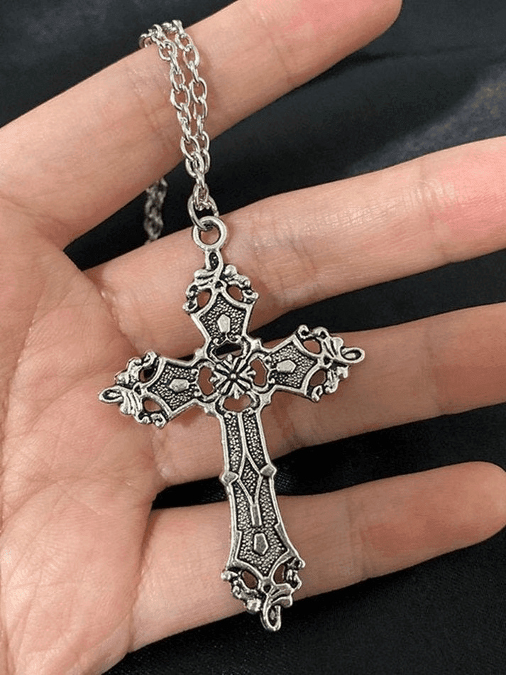 Vintage Baroque Cross Necklace - AnotherChill
