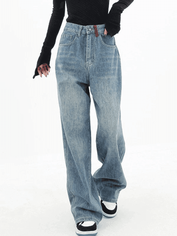 Vintage Contrast 90s Boyfriend Jeans - AnotherChill