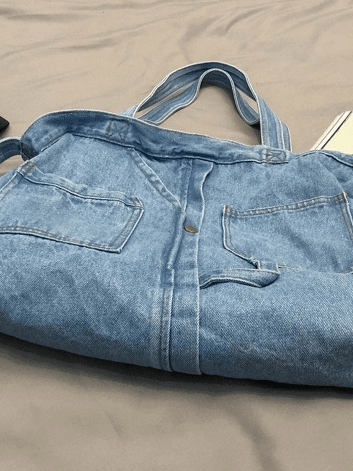 Vintage Denim Large Shopper Bag - AnotherChill