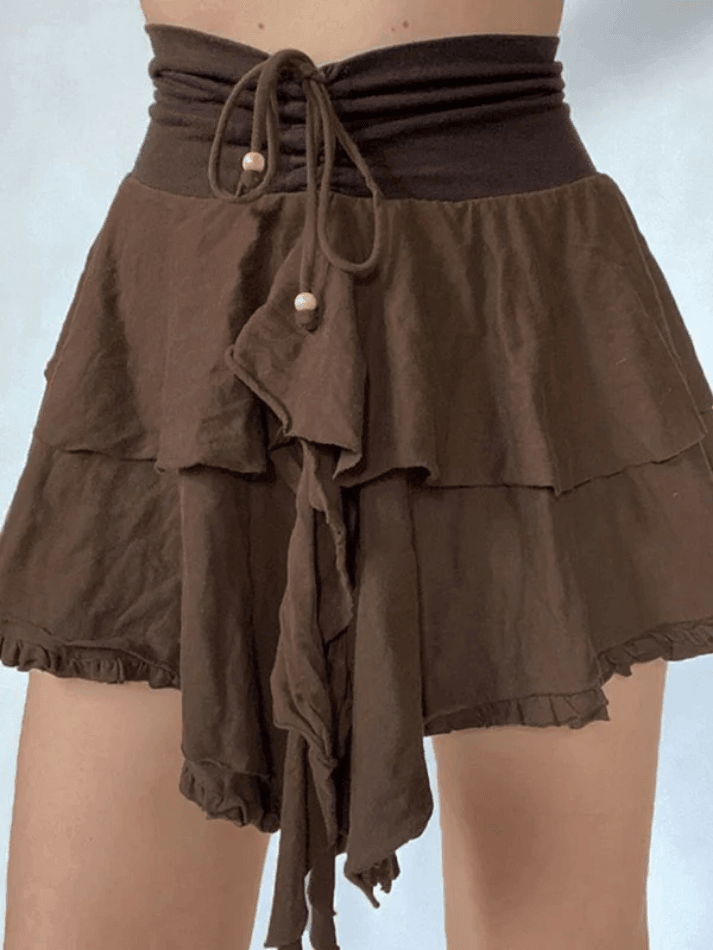 Vintage Lace High Waist Mini Skirts - AnotherChill