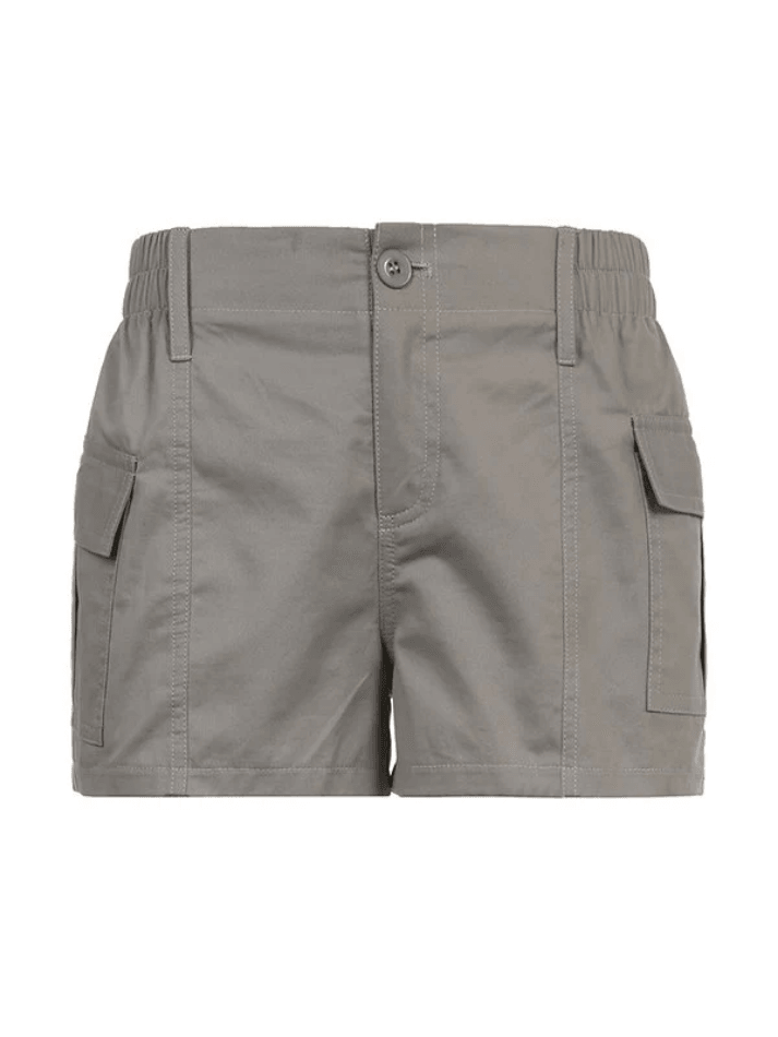 Vintage Low Rise Asymmetric Cargo Shorts - AnotherChill