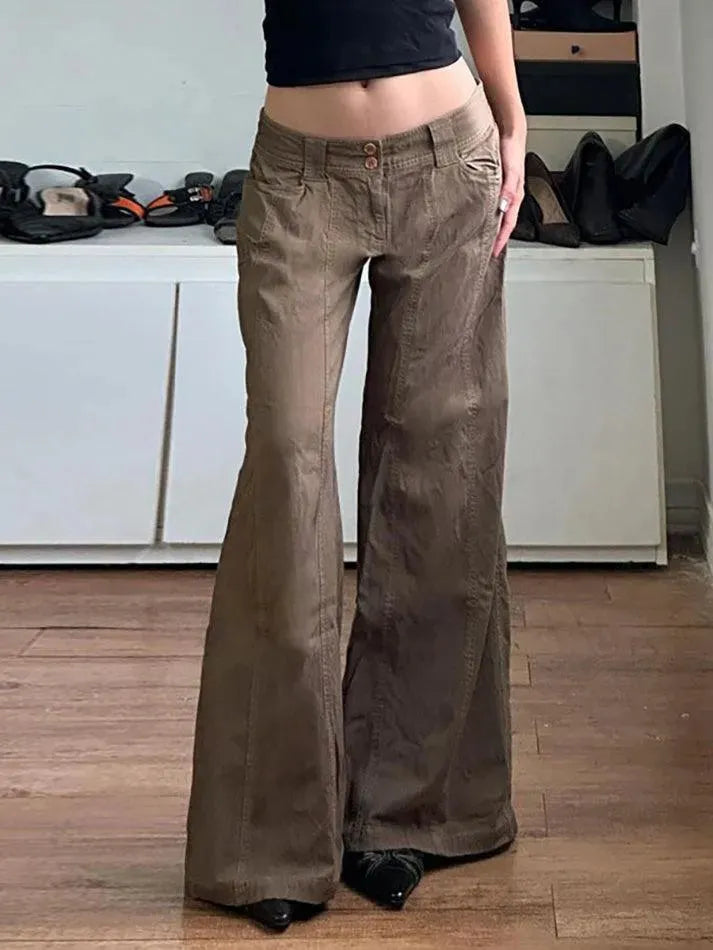 Vintage Low Rise Straight Leg Jeans - AnotherChill