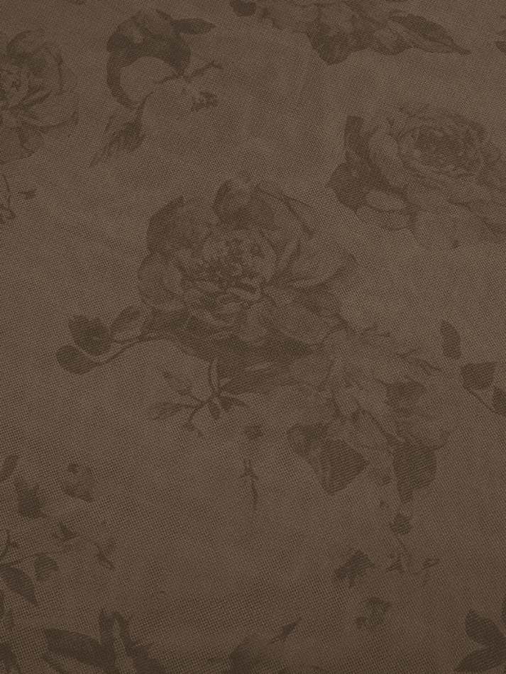 Vintage Mesh Floral Brown Maxi Skirt - AnotherChill