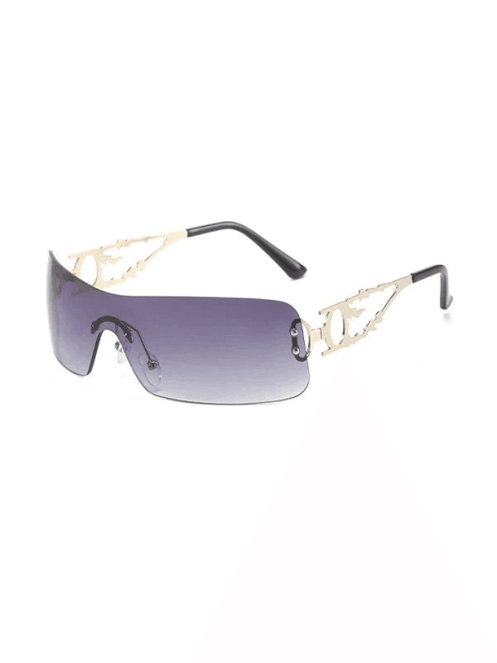 Vintage Rimless Flame Frame Sunglasses - AnotherChill