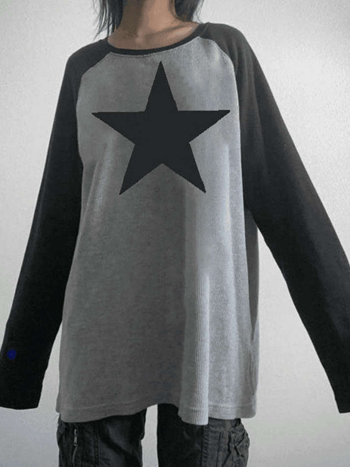 Vintage Star Y2K Long Sleeve Tee - AnotherChill