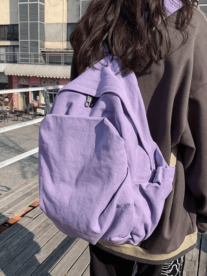 Vintage Wash College School Backpack - AnotherChill