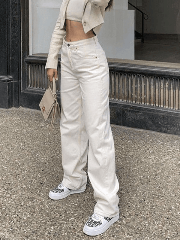 White Washed Boyfriend Jeans - AnotherChill
