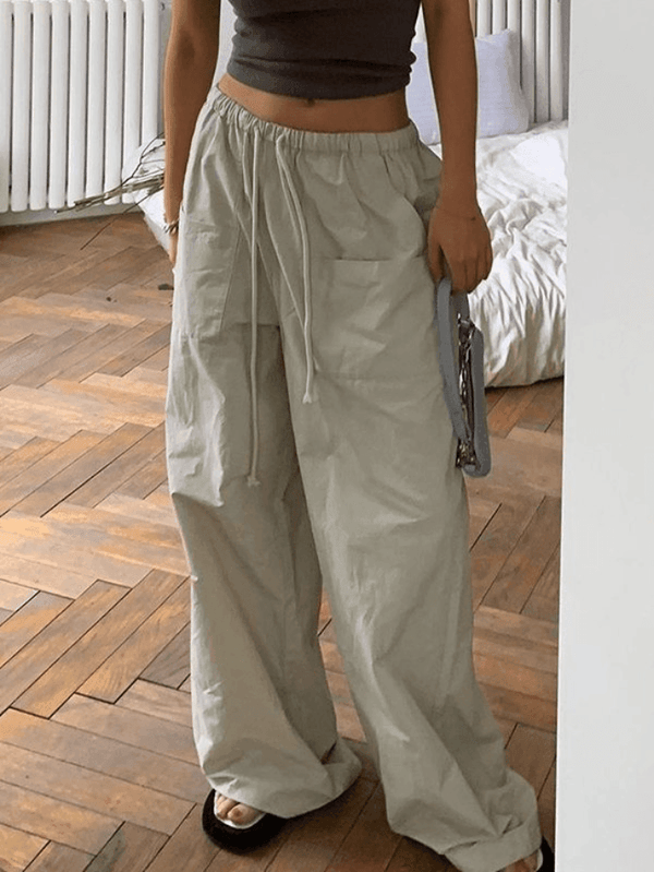 Y2K Baggy Parachute Cargo Pants - AnotherChill
