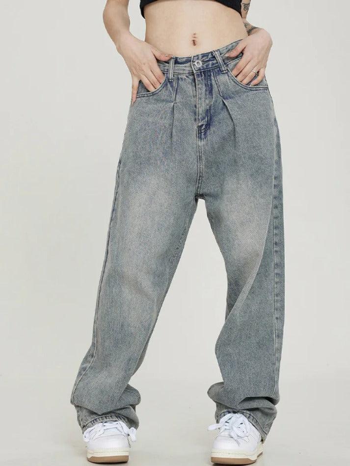 Vintage Light Wash Boyfriend Jeans - AnotherChill