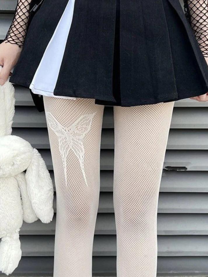 Y2K Butterfly Fishnet Tights - AnotherChill