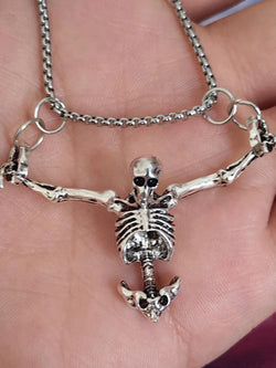 Halloween Punk Skull Pendant Necklace - AnotherChill