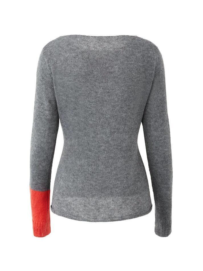 Alien Jacquard Color Block Knit Top - AnotherChill