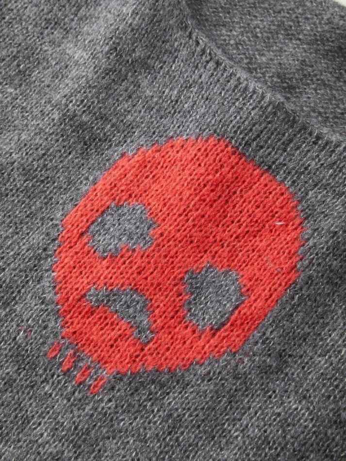 Alien Jacquard Color Block Knit Top - AnotherChill