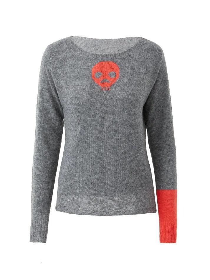 Alien Jacquard Color Block Knit Top - AnotherChill