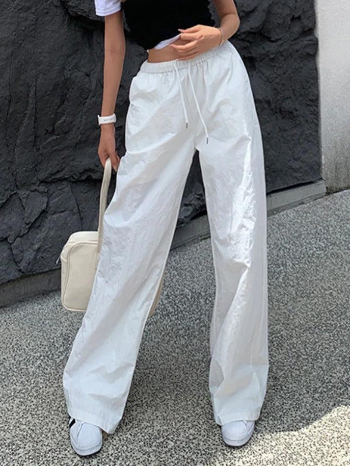 Drawstring Loose Cargo Wide Leg Pants - AnotherChill