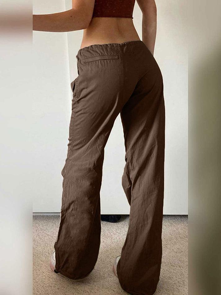 Straight Leg Pocket Cargo Pants - AnotherChill
