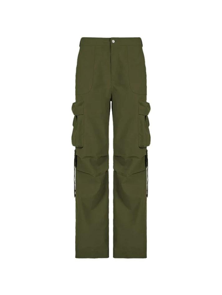 Low Rise Side Zip Up Cargo Pants - AnotherChill