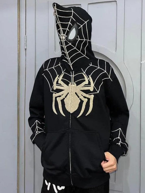 Men's Spider Man Styling Print Oversized Hoodie - AnotherChill