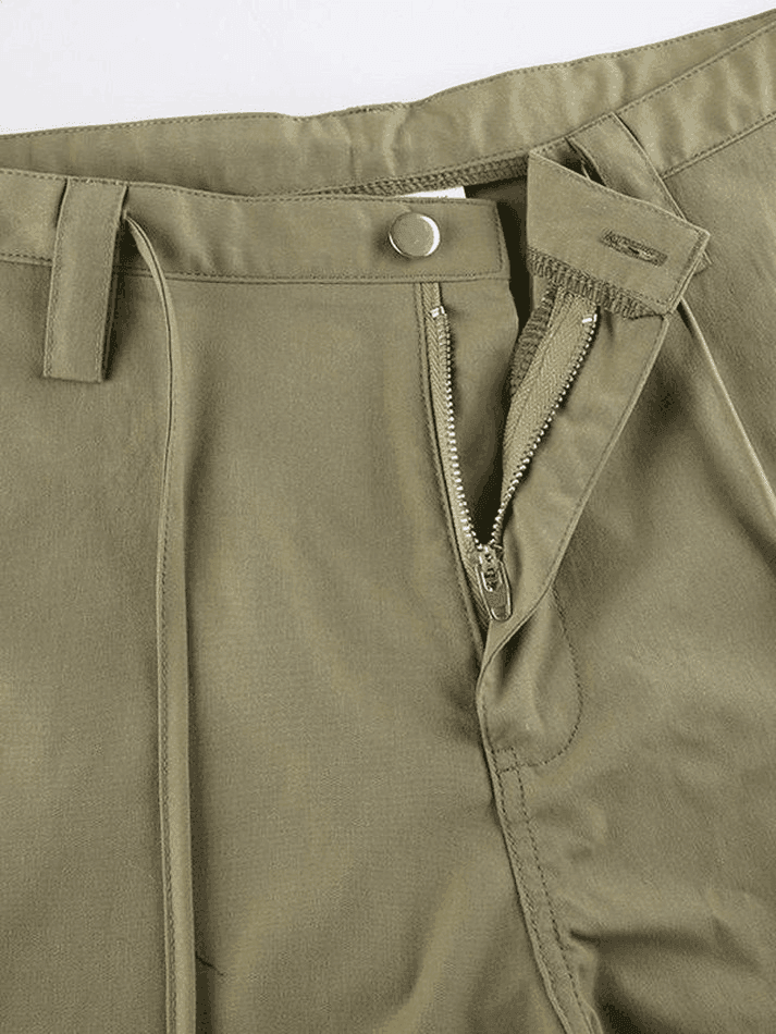 Straight Leg Pocket Cargo Pants - AnotherChill