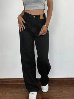 Versatile Black High Rise Boyfriend Jeans - AnotherChill